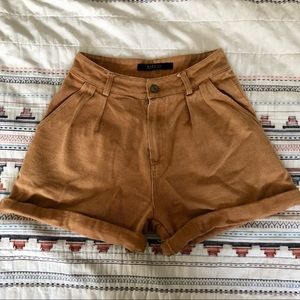 High waisted shorts
